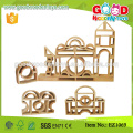 58 picecs Kids Enlighten Big Wooden Hollow Blocks